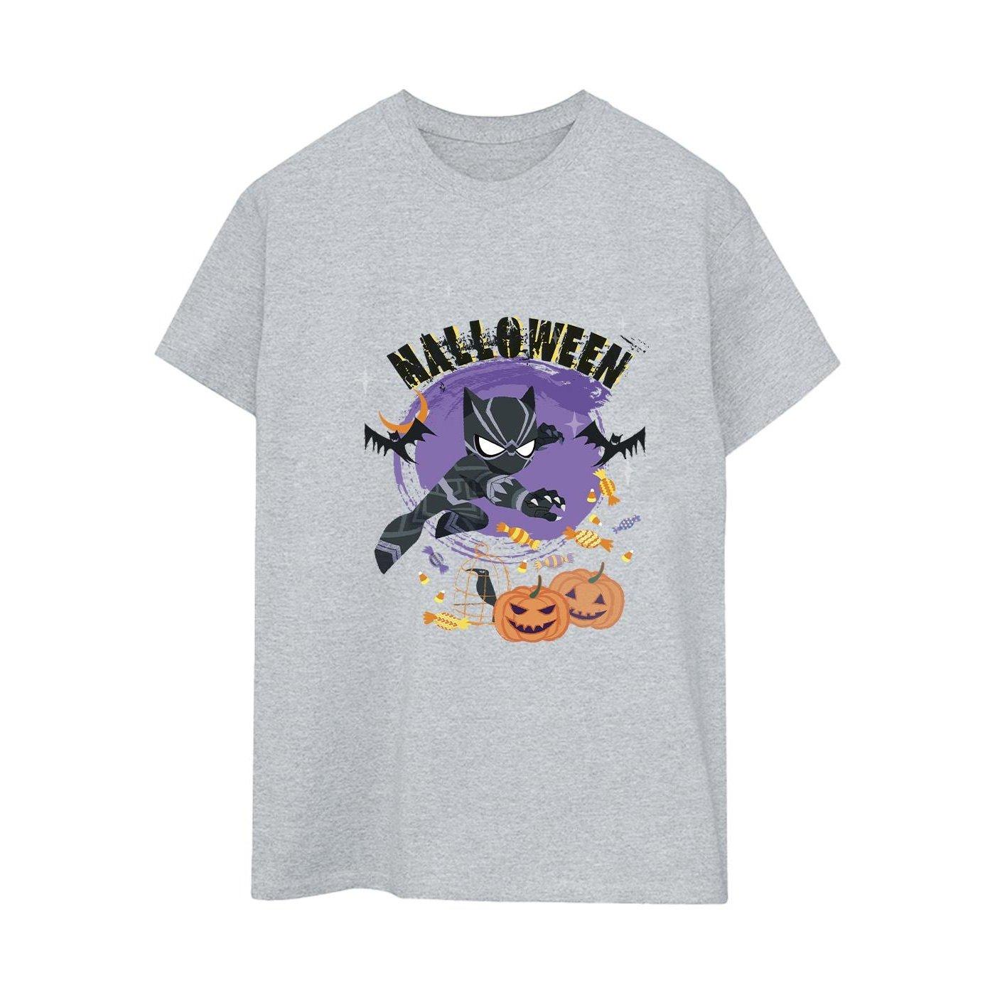 Black Panther Halloween Tshirt Damen Grau 3XL von MARVEL