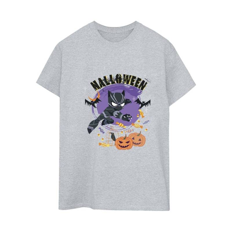 Black Panther Halloween Tshirt Damen Grau 4XL von MARVEL