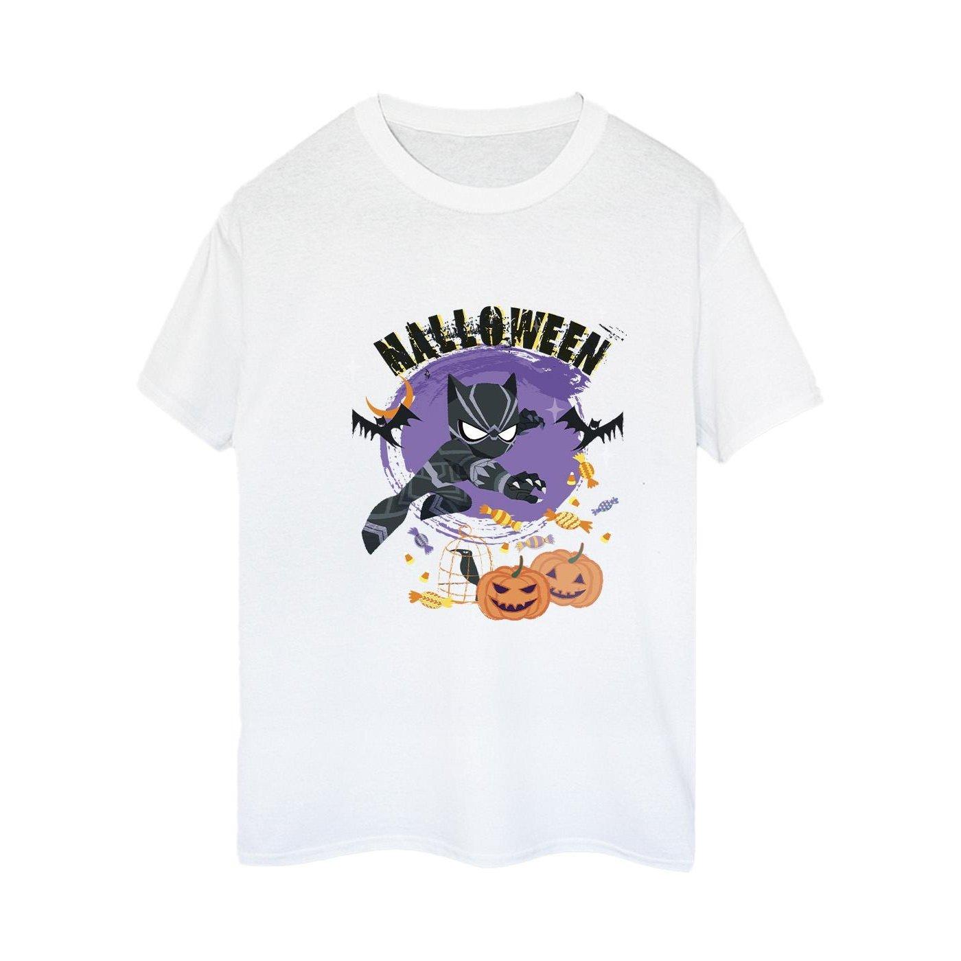 Black Panther Halloween Tshirt Damen Weiss 5XL von MARVEL