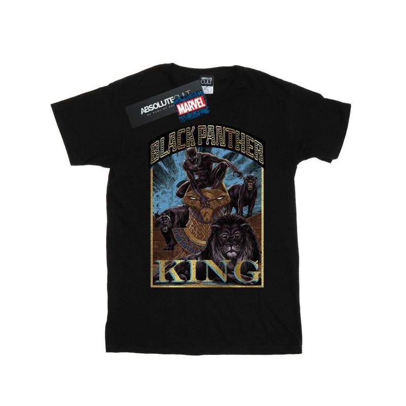 Black Panther Homage Tshirt Herren Schwarz M von MARVEL