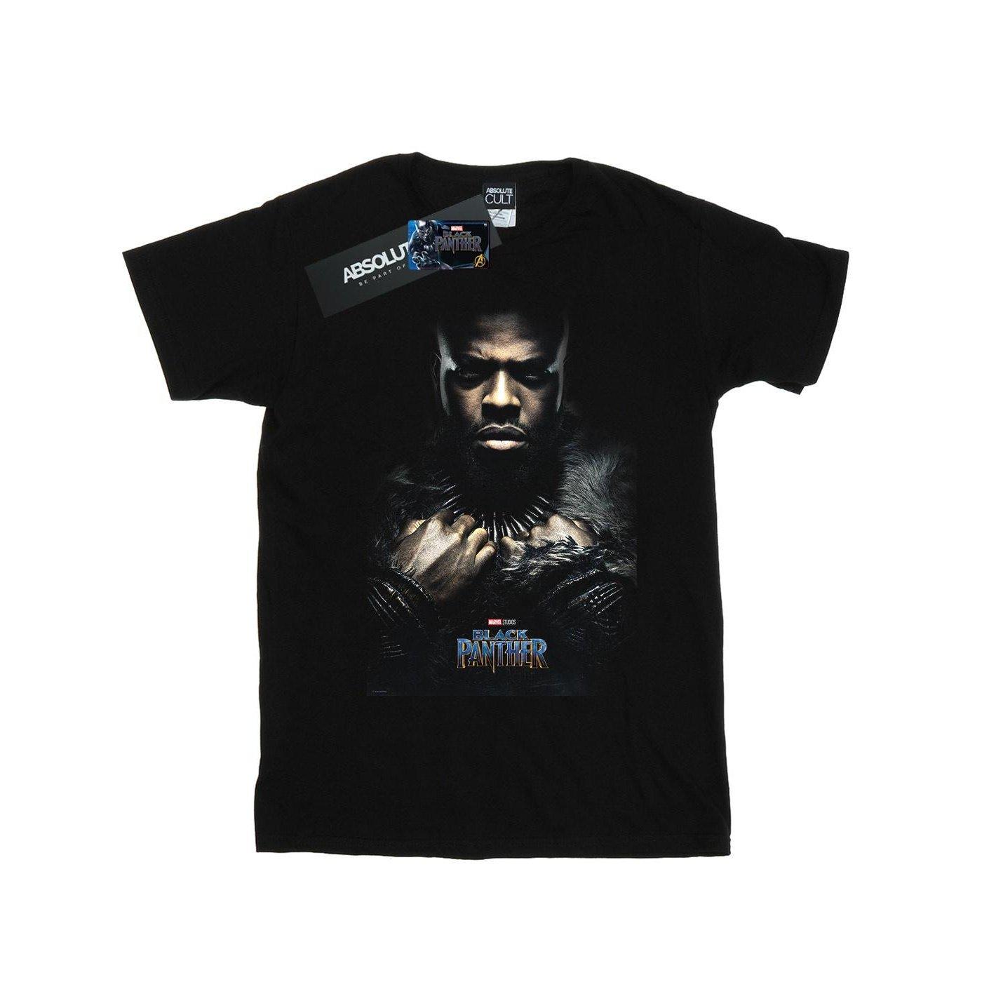 Black Panther M'baku Poster Tshirt Jungen Schwarz 128 von MARVEL