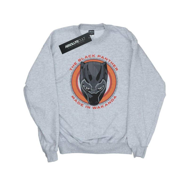 Black Panther Made In Wakanda Red Sweatshirt Herren Grau L von MARVEL