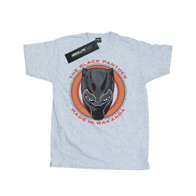 Black Panther Made In Wakanda Red Tshirt Herren Grau M von MARVEL