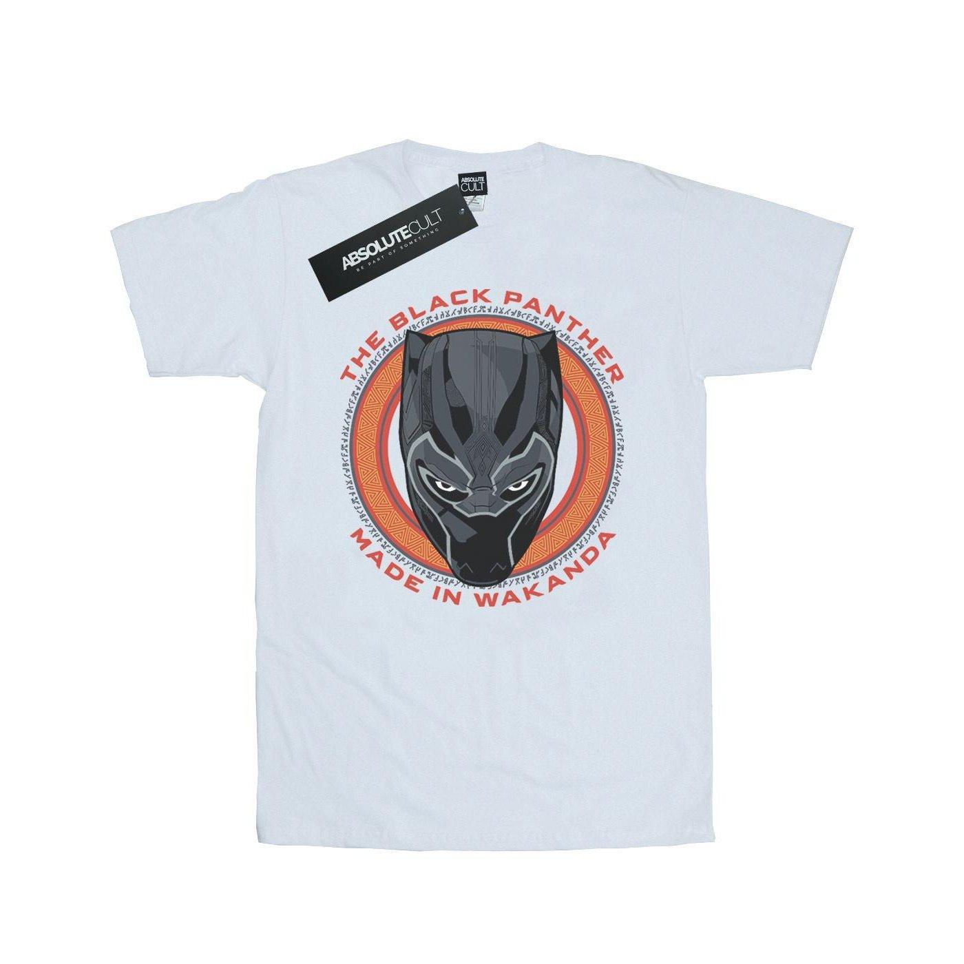 Black Panther Made In Wakanda Red Tshirt Herren Weiss L von MARVEL