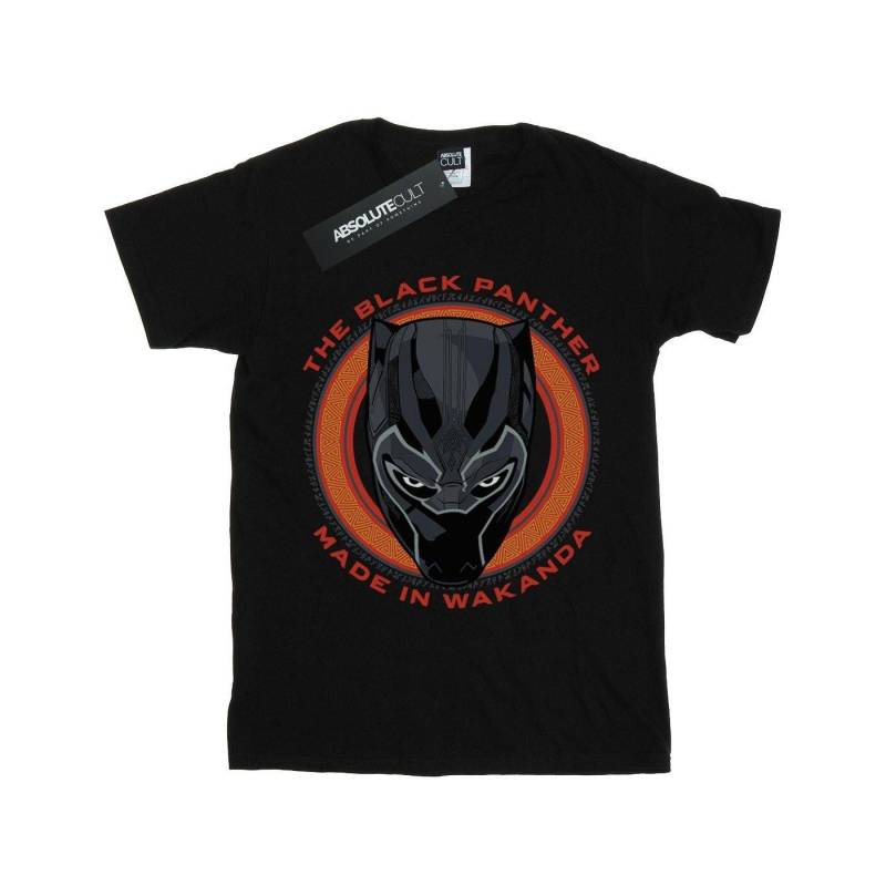 Black Panther Made In Wakanda Red Tshirt Unisex Schwarz 116 von MARVEL