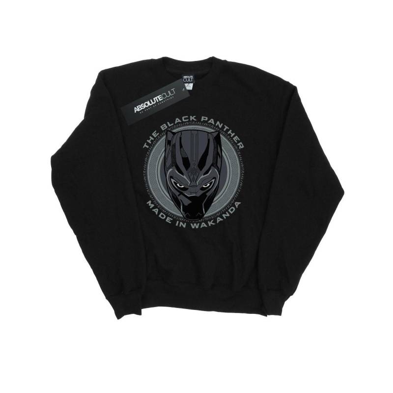 Black Panther Made In Wakanda Sweatshirt Herren Schwarz S von MARVEL