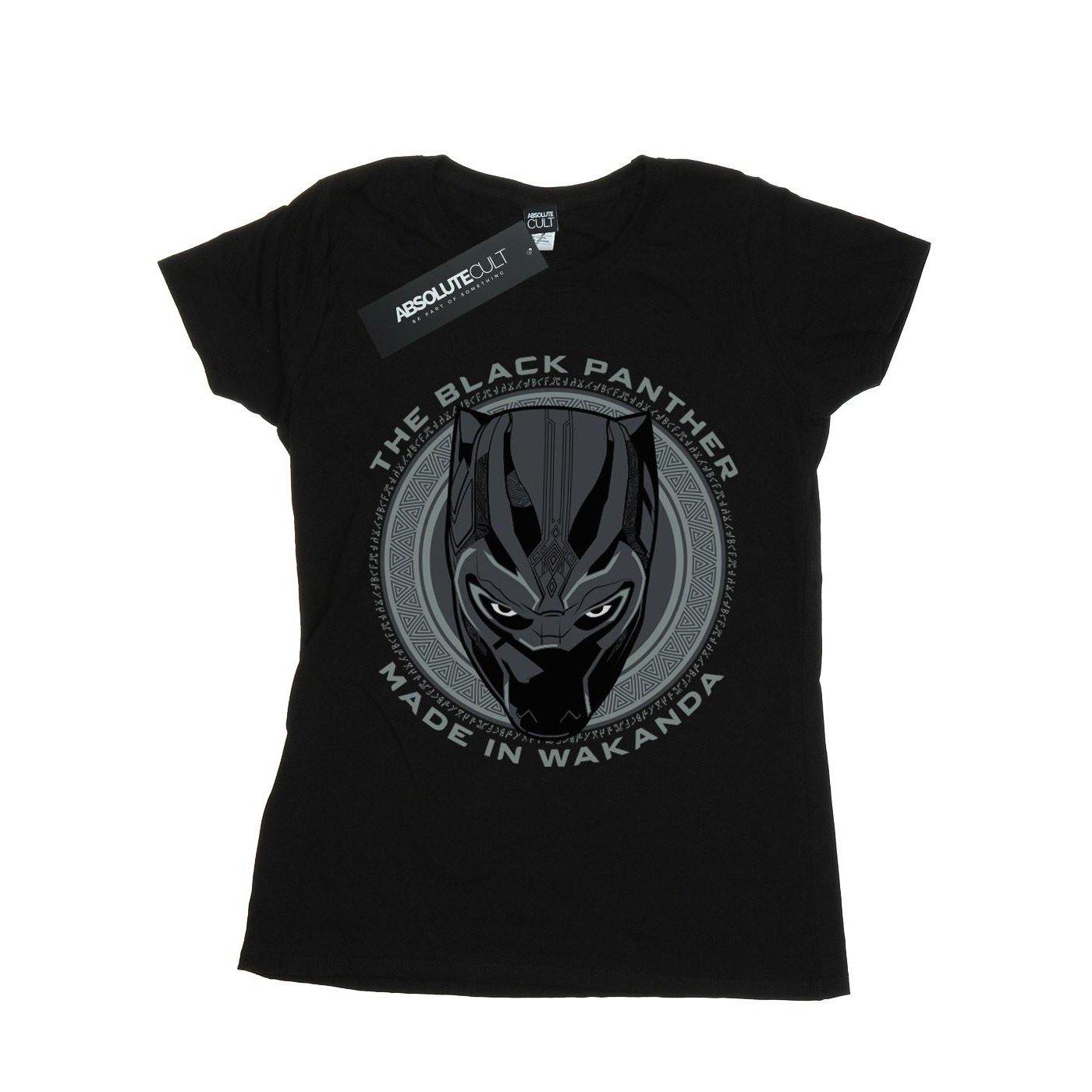 Black Panther Made In Wakanda Tshirt Damen Schwarz L von MARVEL