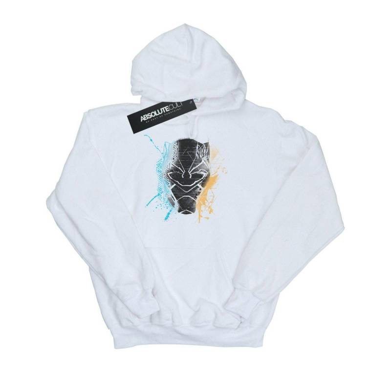 Black Panther Splash Kapuzenpullover Mädchen Weiss 116 von MARVEL