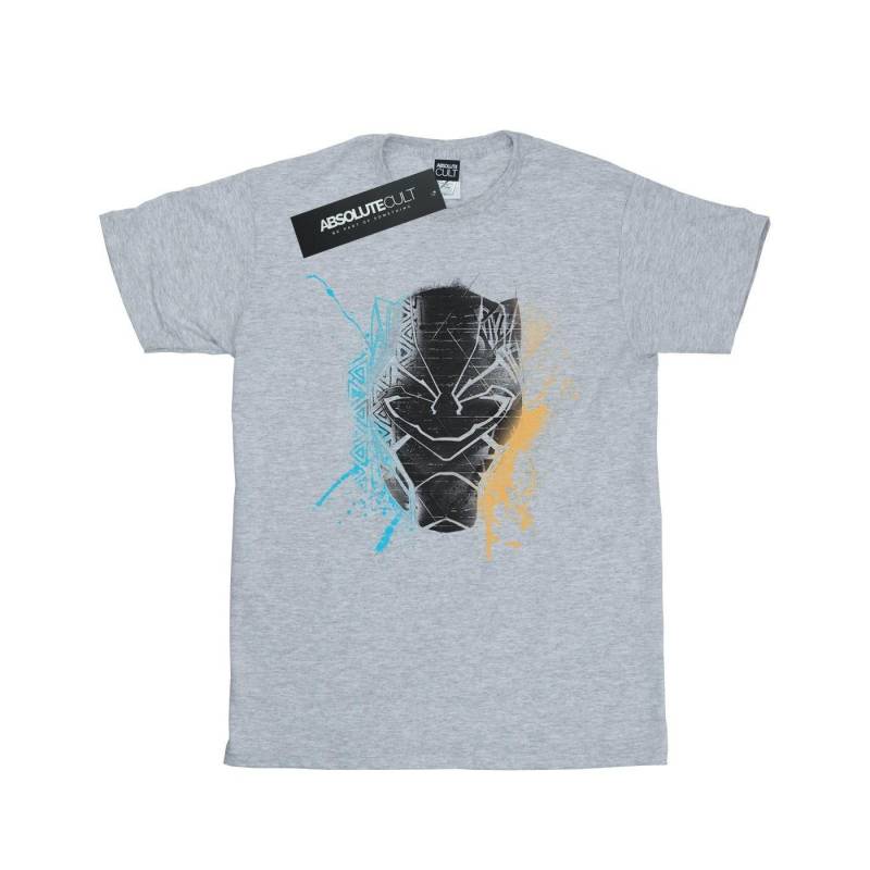 Black Panther Splash Tshirt Damen Grau S von MARVEL