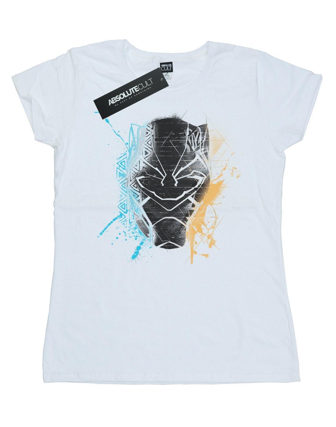 Black Panther Splash Tshirt Damen Weiss S von MARVEL