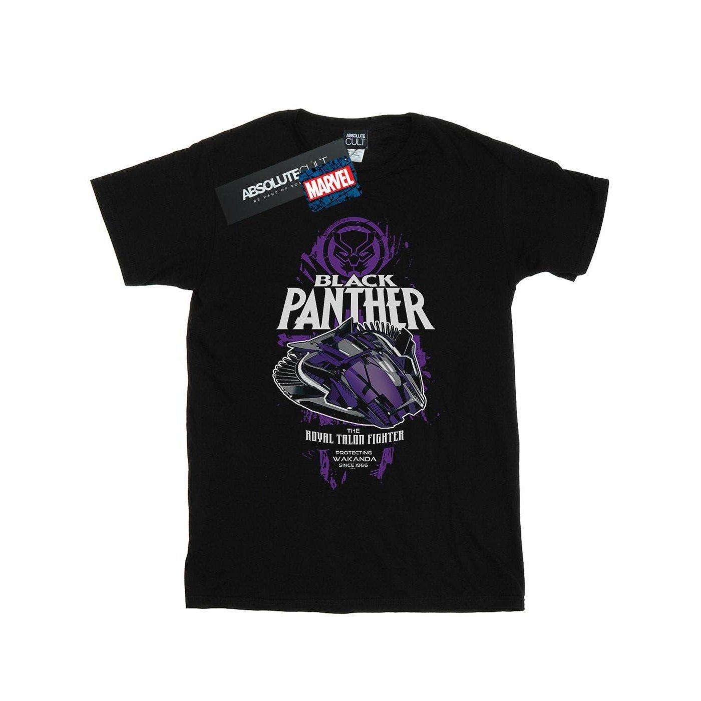 Black Panther Talon Fighter Badge Tshirt Jungen Schwarz 116 von MARVEL