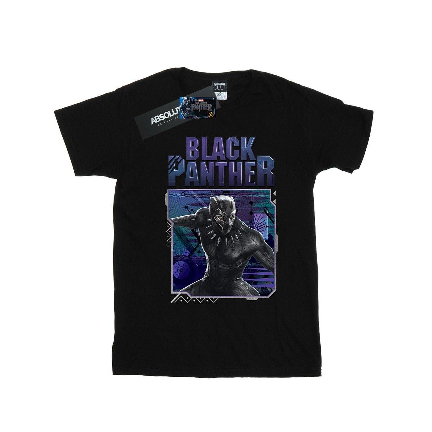 Black Panther Tech Badge Tshirt Herren Schwarz 3XL von MARVEL