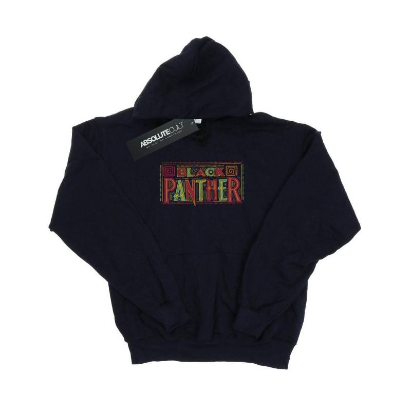 Black Panther Tribal Logo Kapuzenpullover Jungen Marine 116 von MARVEL