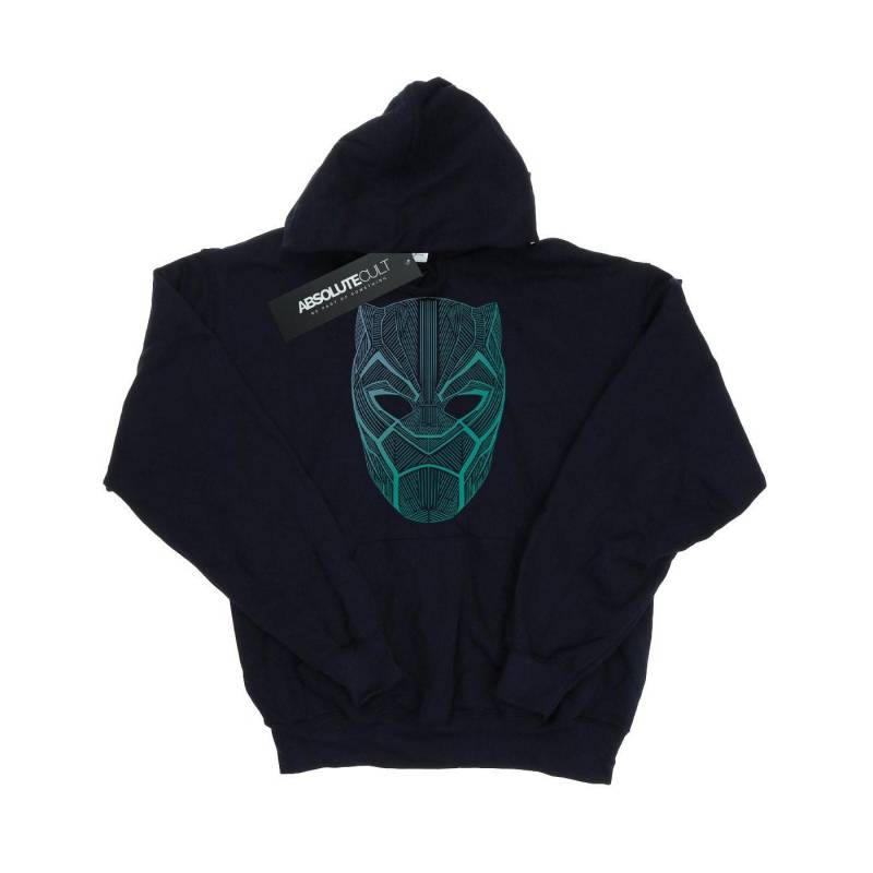 Black Panther Tribal Mask Kapuzenpullover Herren Marine M von MARVEL