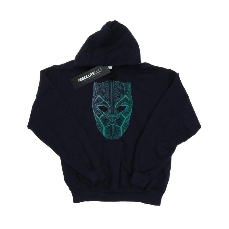 Black Panther Tribal Mask Kapuzenpullover Jungen Marine 128 von MARVEL