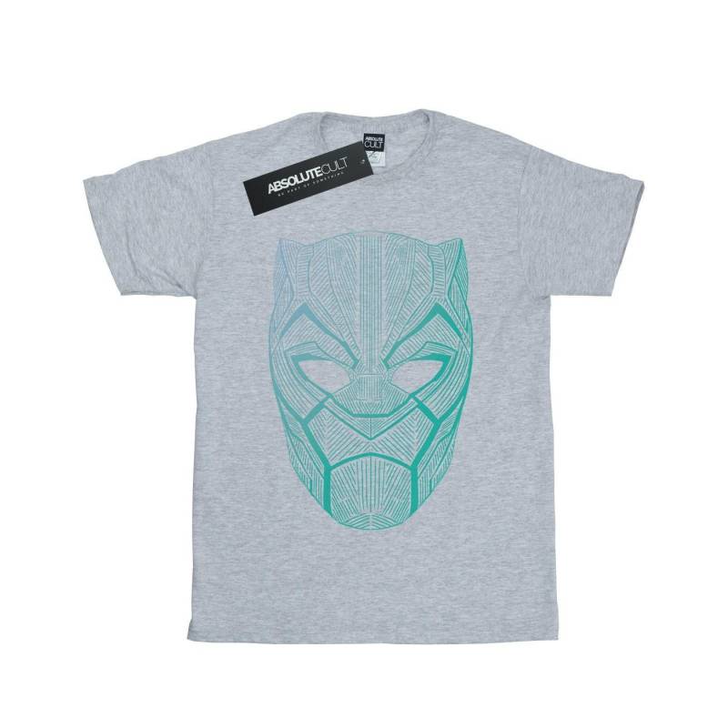 Black Panther Tribal Mask Tshirt Damen Grau XXL von MARVEL