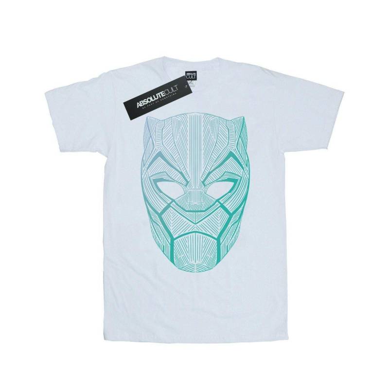 Black Panther Tribal Mask Tshirt Damen Weiss M von MARVEL