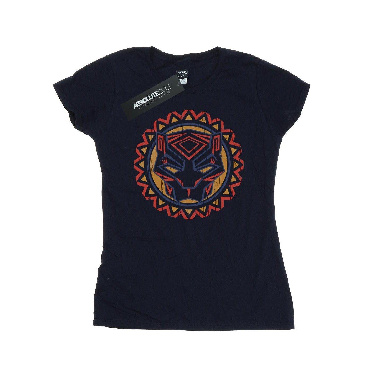 Black Panther Tribal Panther Icon Tshirt Damen Marine XL von MARVEL