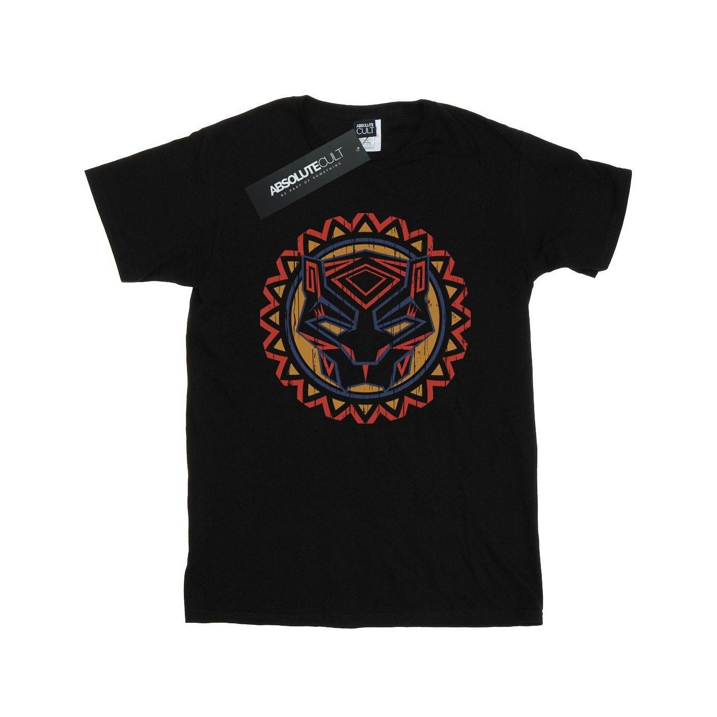 Black Panther Tribal Panther Icon Tshirt Mädchen Schwarz 152-158 von MARVEL