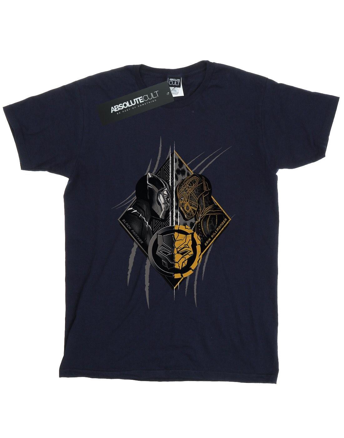 Black Panther Vs Killmonger Tshirt Damen Marine L von MARVEL