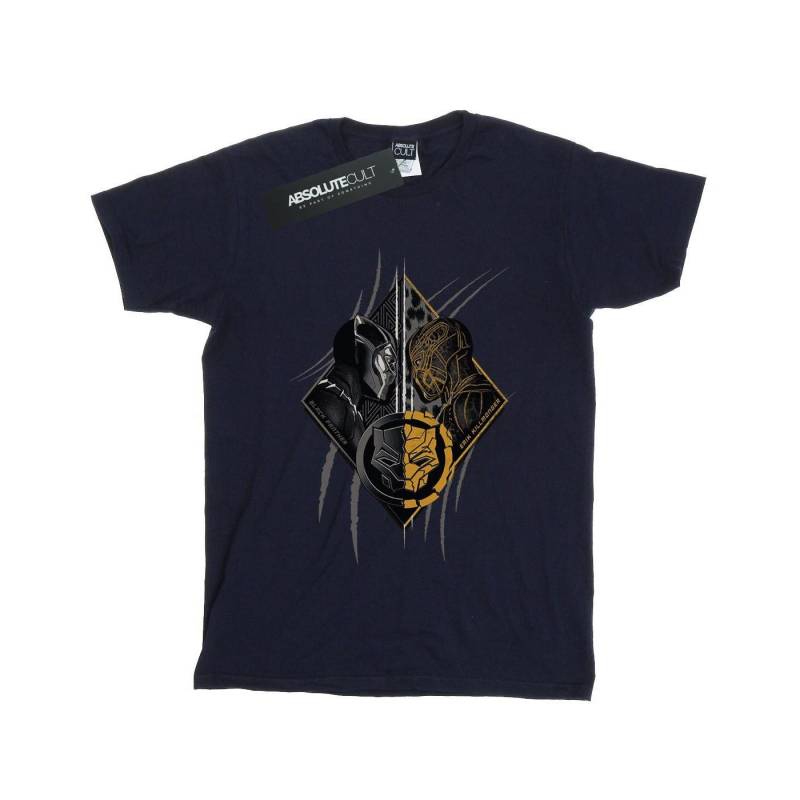 Black Panther Vs Killmonger Tshirt Damen Marine L von MARVEL