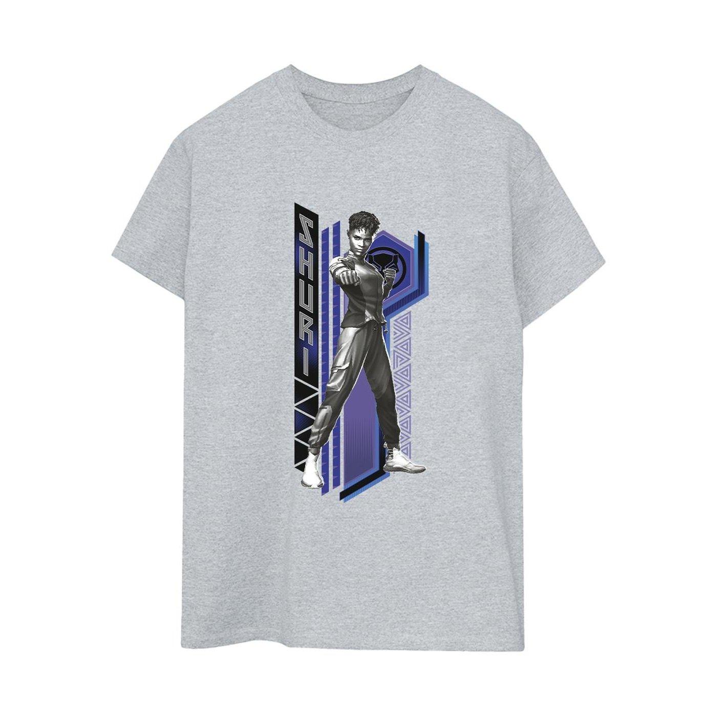 Black Panther Wakanda Forever Shuri Pose Tshirt Damen Grau 3XL von MARVEL