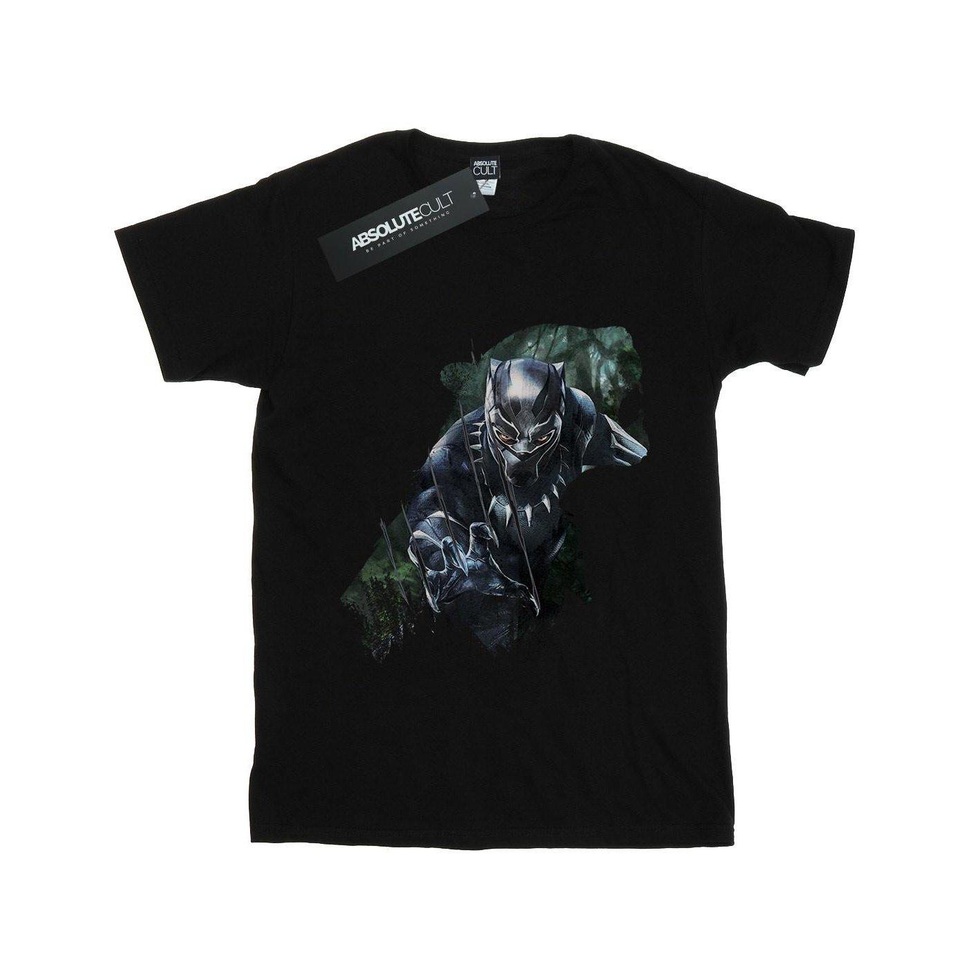 Black Panther Wild Silhouette Tshirt Damen Schwarz XXL von MARVEL