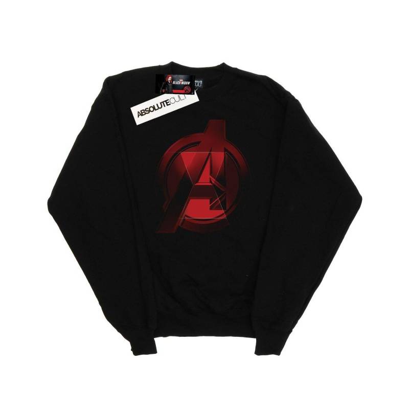 Black Widow Movie Avengers Logo Sweatshirt Mädchen Schwarz 152-158 von MARVEL