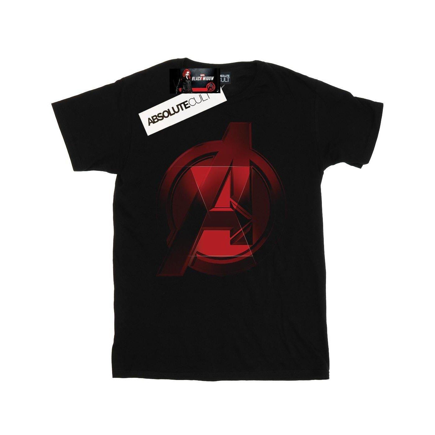 Black Widow Movie Avengers Logo Tshirt Damen Schwarz 4XL von MARVEL