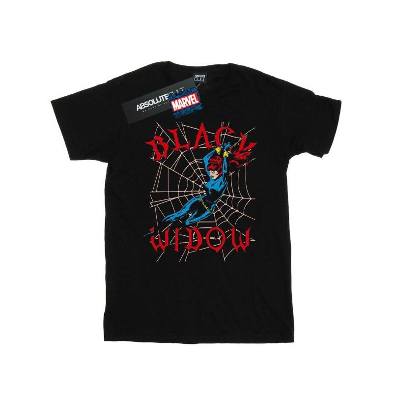 Black Widow Web Tshirt Herren Schwarz XL von MARVEL