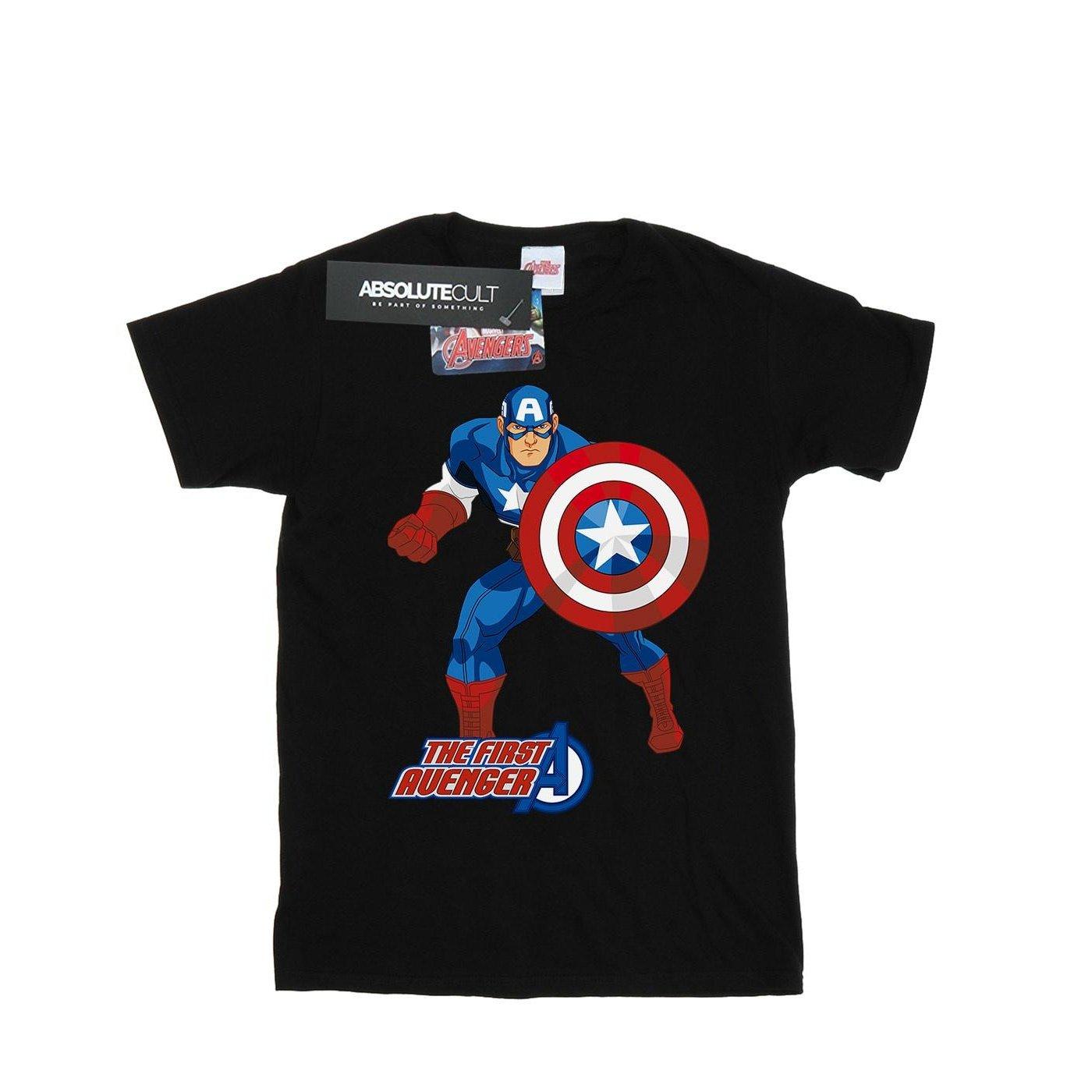 Captain America The First Avenger Tshirt Herren Schwarz 3XL von MARVEL