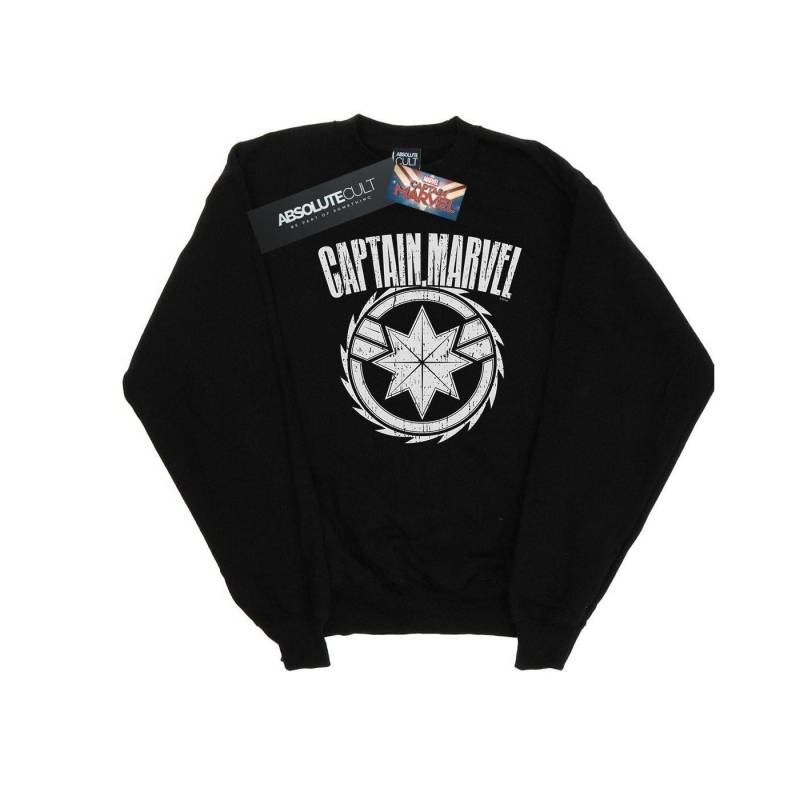 Captain Blade Emblem Sweatshirt Damen Schwarz L von MARVEL