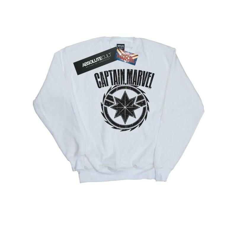 Captain Blade Emblem Sweatshirt Jungen Weiss 152-158 von MARVEL