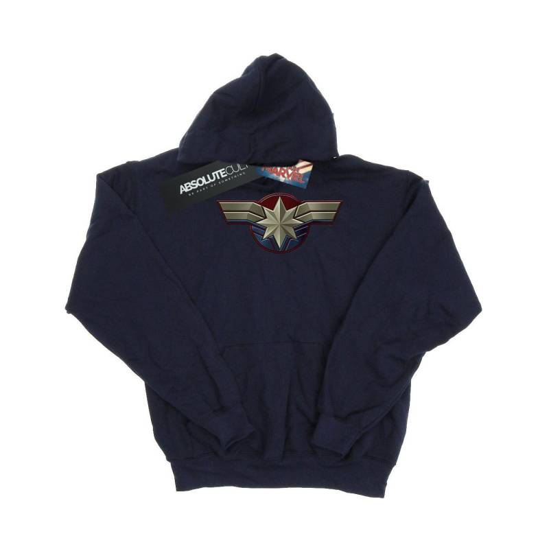 Captain Chest Emblem Kapuzenpullover Unisex Marine 152-158 von MARVEL