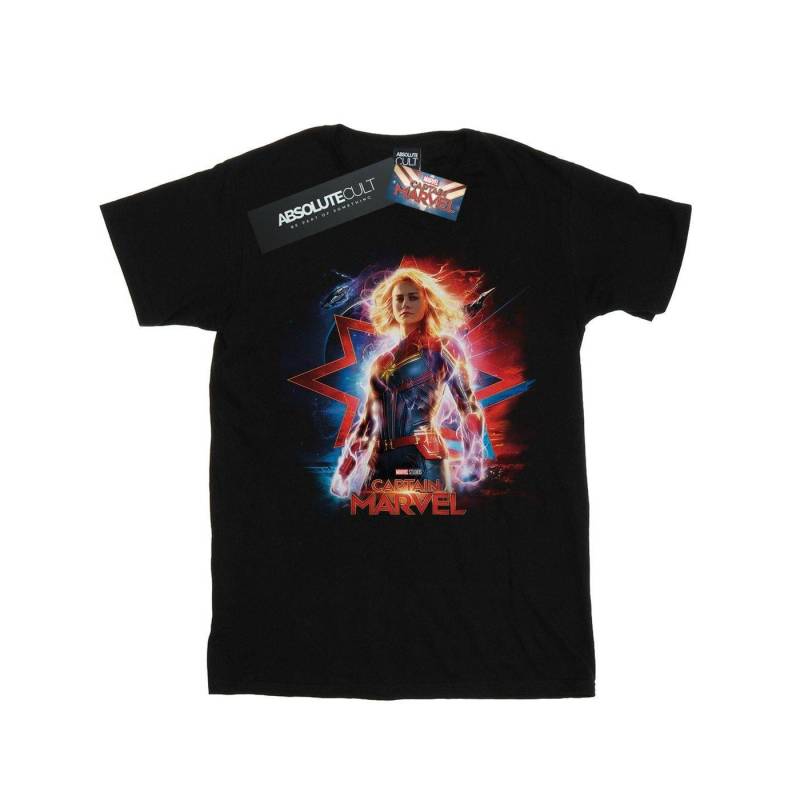 Captain Poster Tshirt Herren Schwarz XXL von MARVEL