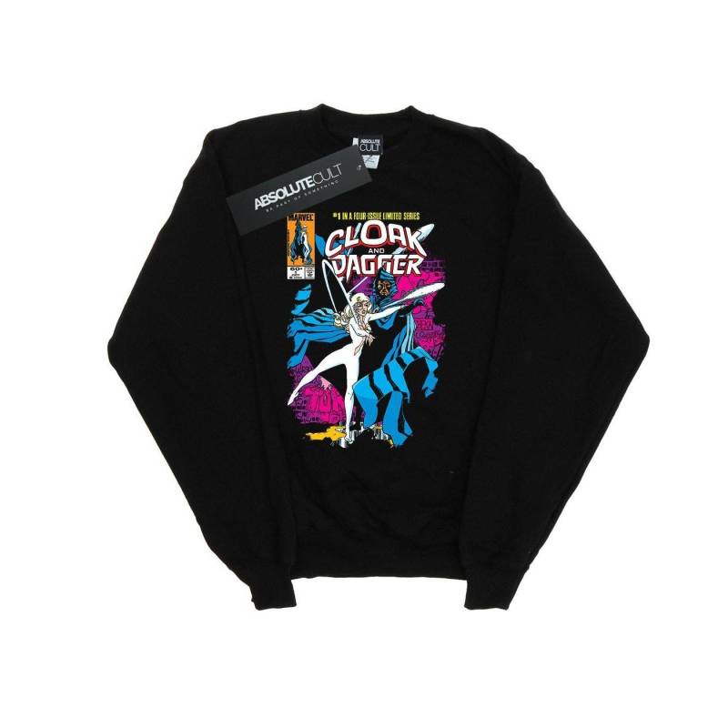 Cloak And Dagger Comic Cover Sweatshirt Unisex Schwarz 140/146 von MARVEL