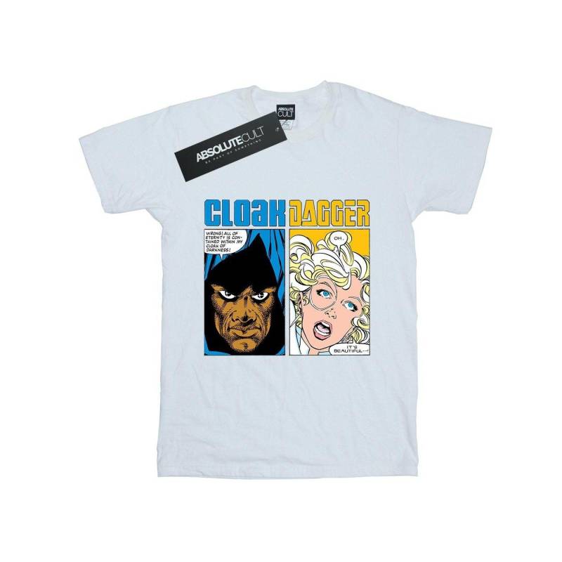 Cloak And Dagger Comic Panels Tshirt Herren Weiss XL von MARVEL