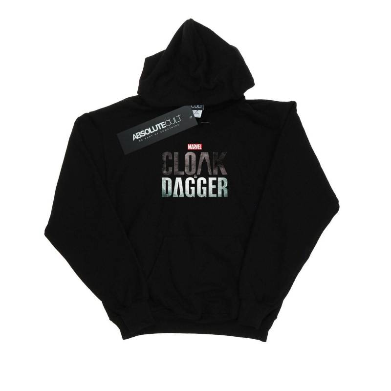 Cloak And Dagger Logo Kapuzenpullover Herren Schwarz XL von MARVEL