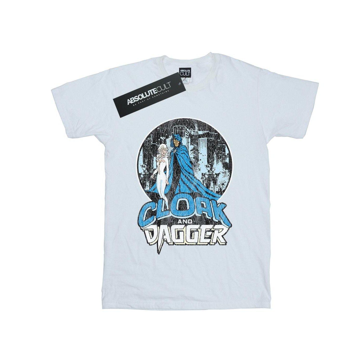 Cloak And Dagger Retro Tshirt Herren Weiss 3XL von MARVEL