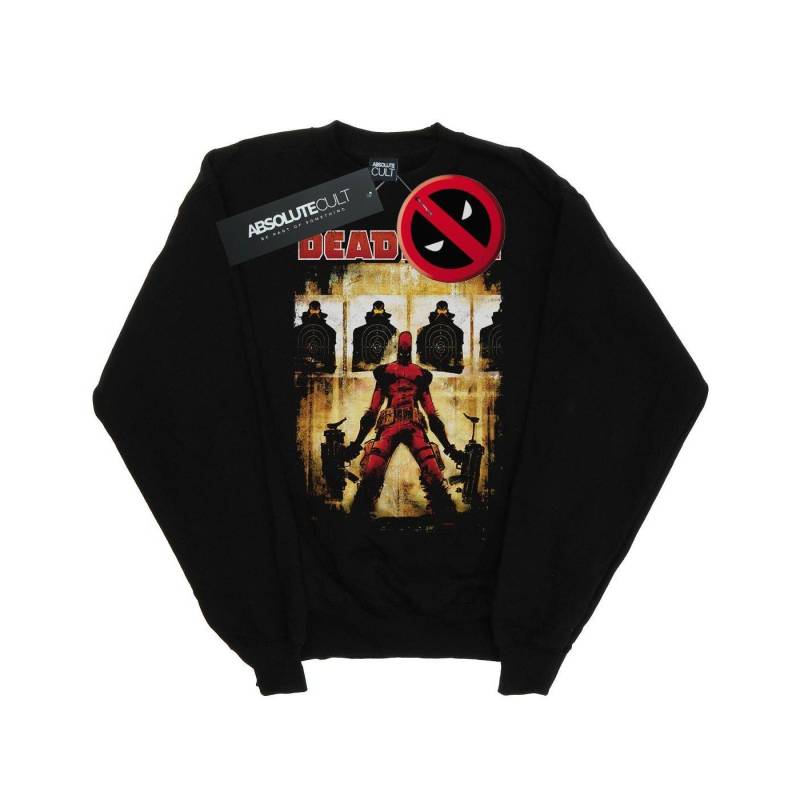 Deadpool Target Practice Sweatshirt Herren Schwarz S von MARVEL