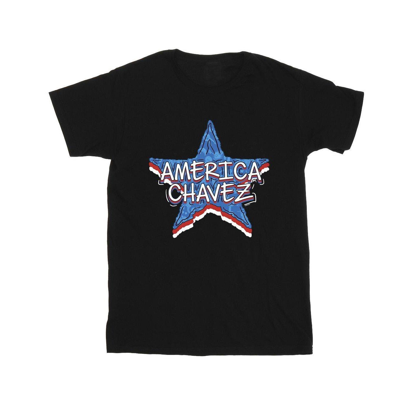 Doctor Strange America Chavez Tshirt Jungen Schwarz 128 von MARVEL