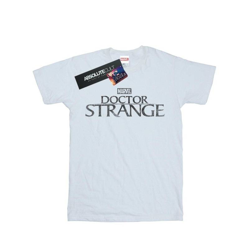 Doctor Strange Logo Tshirt Unisex Weiss 152-158 von MARVEL