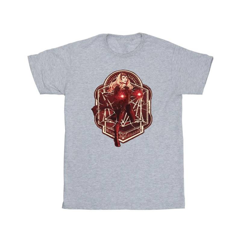 Doctor Strange Wanda Vintage Tshirt Jungen Grau 104 von MARVEL