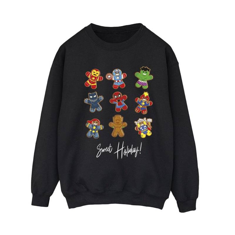 Gingerbread Avengers Sweatshirt Damen Schwarz L von MARVEL