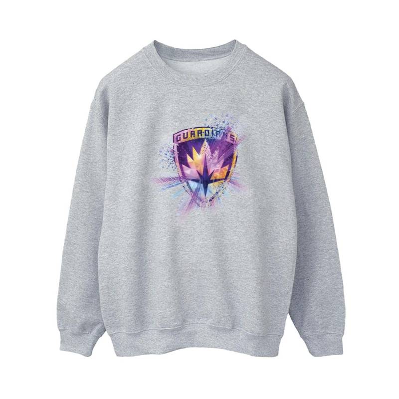 Guardians Of The Galaxy Abstract Star Lord Sweatshirt Damen Grau M von MARVEL