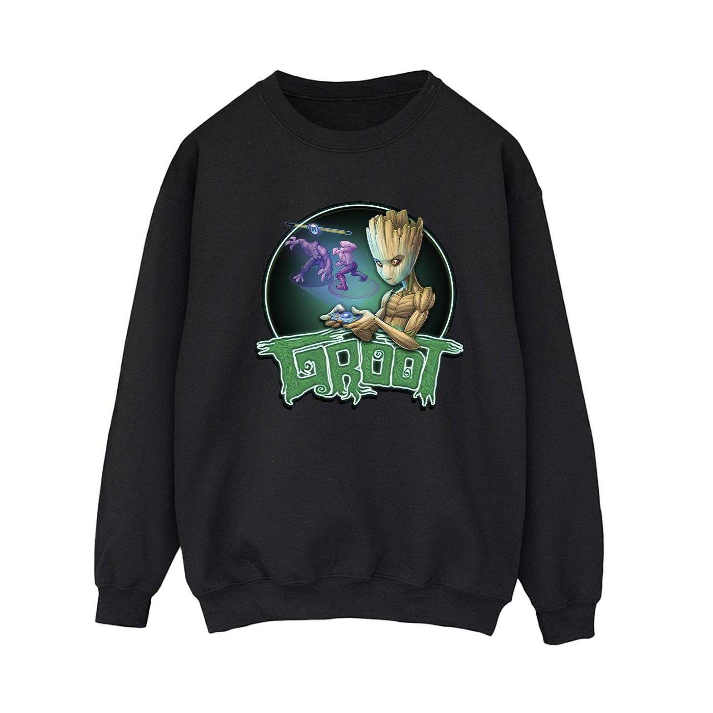 Guardians Of The Galaxy Groot Gaming Ring Sweatshirt Damen Schwarz S von MARVEL