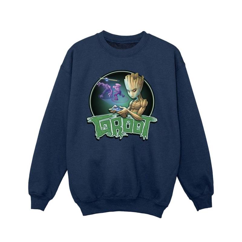 Guardians Of The Galaxy Groot Gaming Ring Sweatshirt Mädchen Marine 104 von MARVEL