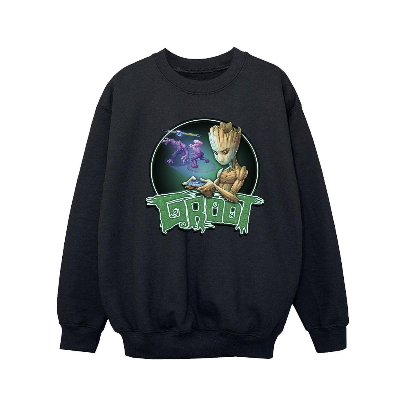 Guardians Of The Galaxy Groot Gaming Ring Sweatshirt Mädchen Schwarz 140/146 von MARVEL