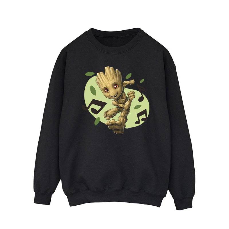 Guardians Of The Galaxy Groot Musical Notes Sweatshirt Herren Schwarz L von MARVEL