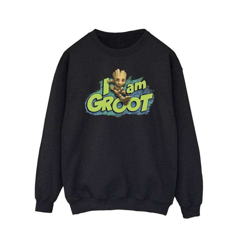 Guardians Of The Galaxy I Am Groot Jumping Sweatshirt Herren Schwarz L von MARVEL